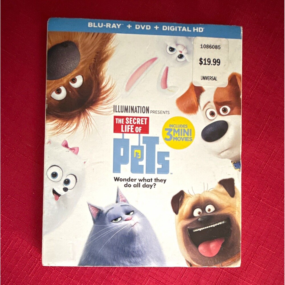 Universal The Secret Life of Pets Blu-ray + Digital Copy PG 2016 English Hart.